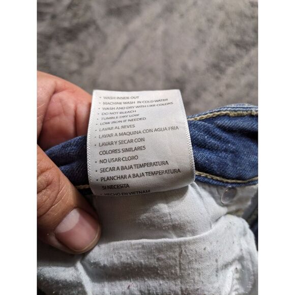 Kancan Distressed Skinny Women's Jeans Size 7/27 Medium Wash - Picture 10 of 13